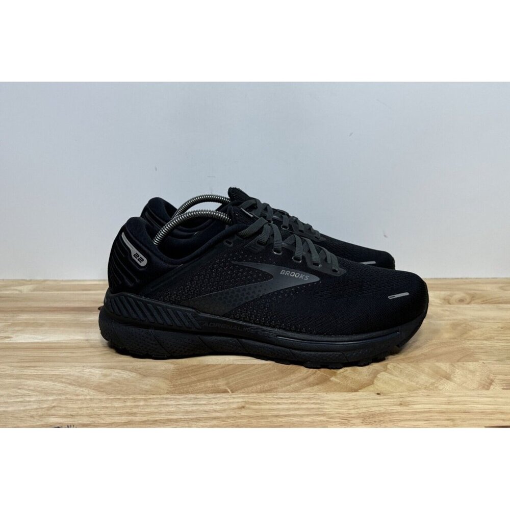 Brooks Adrenaline GTS 22 Mens Size 10 Extra Wide 4E Running Shoes Triple Black